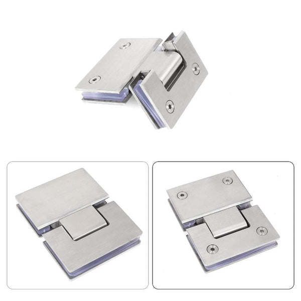 Shower Glass Door Gate Hinge 304 Stainless Steel 180 Degrees Polished Chrome Finish Door Hinges