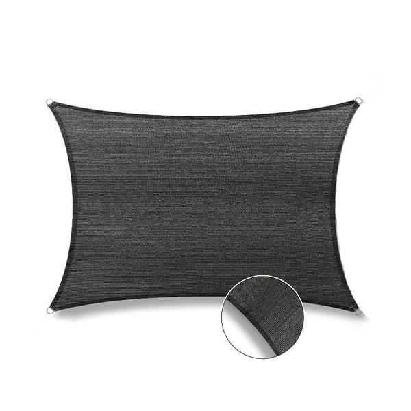 3M X 5M Grey Rectangle Sun For Patios Uv Outdoor Canopy Backyard Sunshades Shade Sails