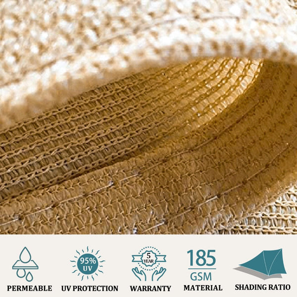 2M X 3M Rectangle Sun For Patios Uv Outdoor Canopy Backyard Sunshades Shade Sails