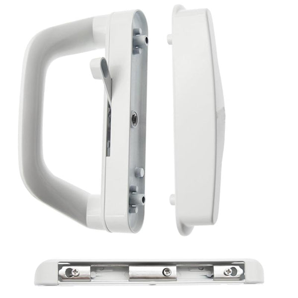 Sliding Patio Door Handle Set Mortise Lock Suitable For Glass White Sliding Door Hardware