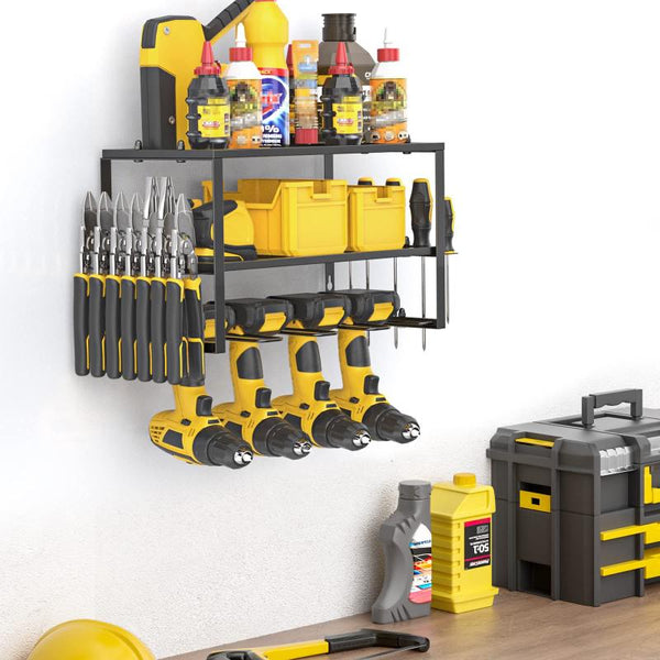 40Cm Power Tool Organizer Layers Garage Storage Rack Workshop Shelf Drill Pliers Hammer Other Tool Storage