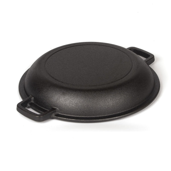 26Cm In 1 Pre Seasoned Cast Iron Dutch Oven & Skillet Set Frying & Grill Pans