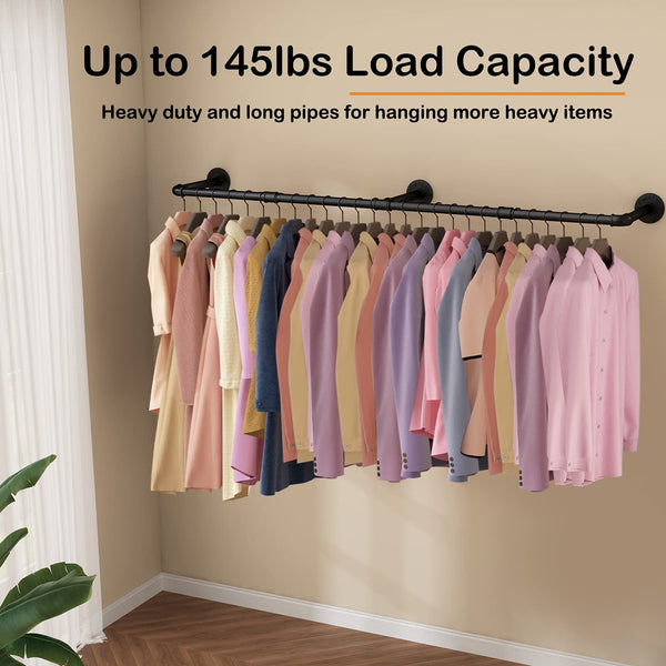 184Cm Clothing Racks For Hanging Clothes Garment Industrial Pipe Drying Clothes Hangers