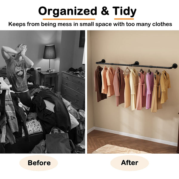 184Cm Clothing Racks For Hanging Clothes Garment Industrial Pipe Drying Clothes Hangers