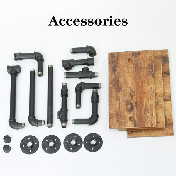 Pipe Shelving Shelves Wall Mounted Decor Floating Retro Rustic Shelf For Bar Kitchen Living Room Wall Shelves