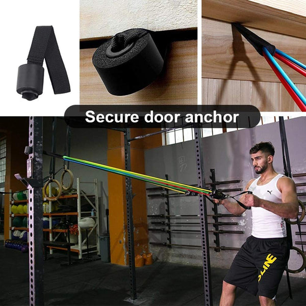 11 Pack Resistance Bands Stackable Exercise Home Workouts Physical Therapy Gym Training Resistance Trainers