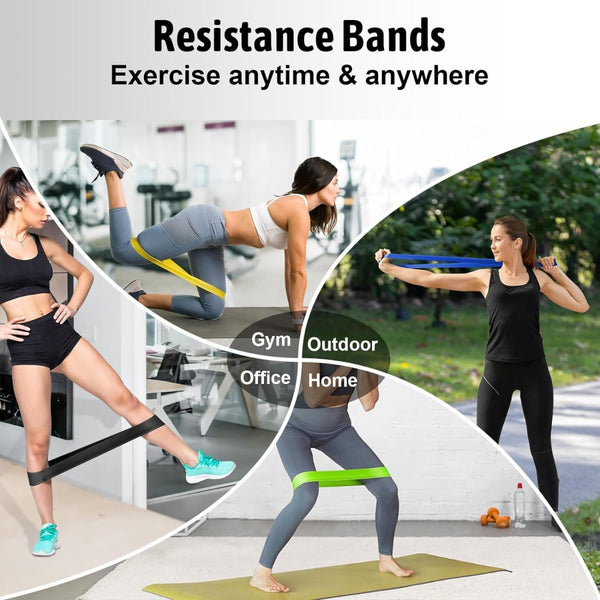 5 Pcs Resistance Bands Exercise Set Workout Leg Yoga Resistance Trainers