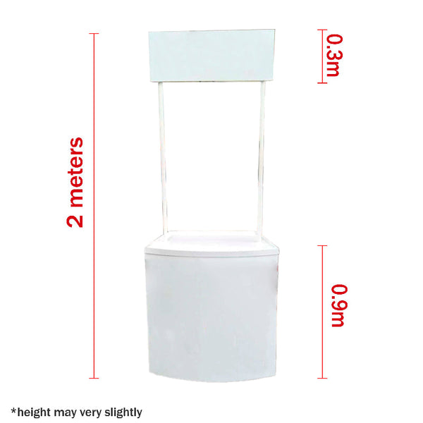 Promotional Table With Header Restaurant Signs