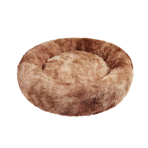 Pawfriends Dog Cat Pet Calming Bed Warm Soft Plush Round Nest Comfy Sleeping Kennel Cave 70 Pet Beds