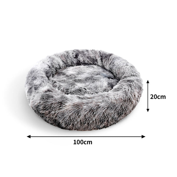 Pawfriends Pet Bed Dog Cat Calming Sleeping Comfy Cave Washable Mat Extra Large 100Cm Pet Beds