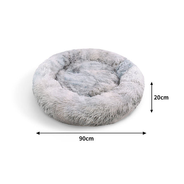 Pawfriends Pet Bed Dog Cat Large Beds Calming Warm Soft Cushion Mattress Plush Comfy 90Cm Pet Beds
