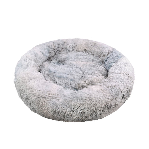 Pawfriends Dog Cat Pet Calming Bed Warm Soft Plush Round Nest Comfy Sleeping Washable Zip Pet Beds