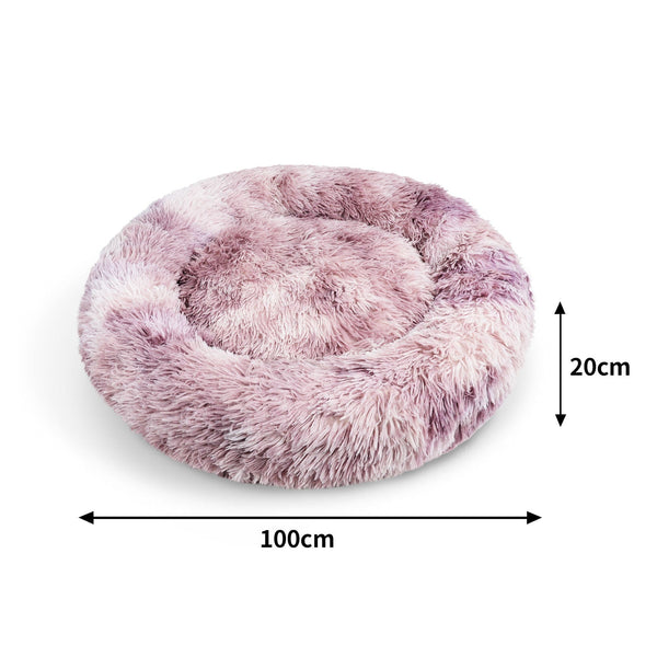 Pawfriends Cat Dog Pet Calming Bed Warm Soft Plush Round Nest Comfy Sleeping Kennel Cave Au Pet Beds