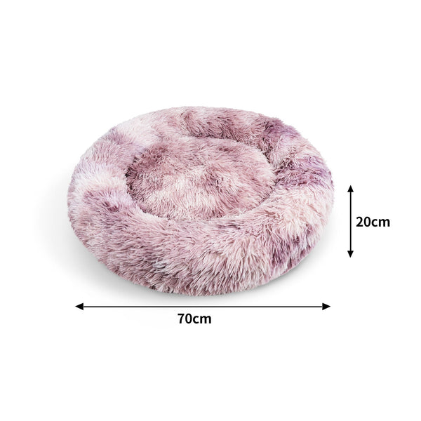 Pawfriends Dog Pet Cat Calming Bed Beds Large Mat Comfy Puppy Fluffy Donut Cushion Plush 70 Pet Beds