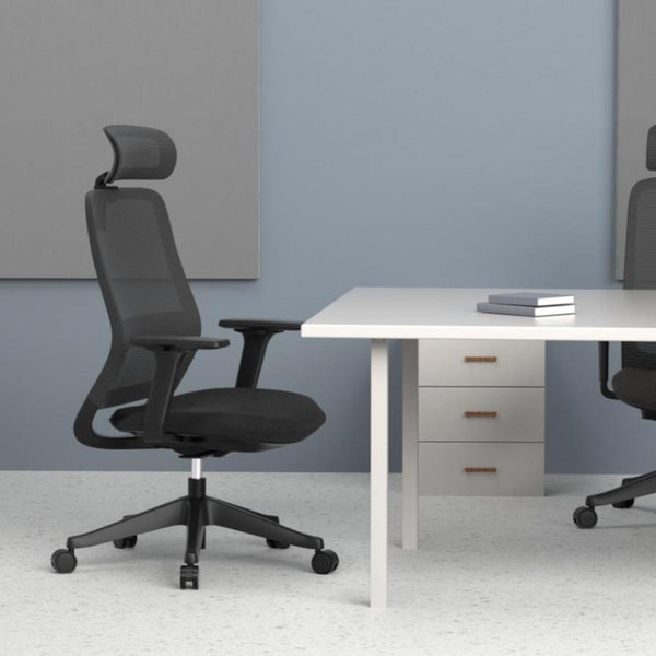 Carlie High Back Molded Foam Seat Ergonomic Office Chair In Black Office Chairs