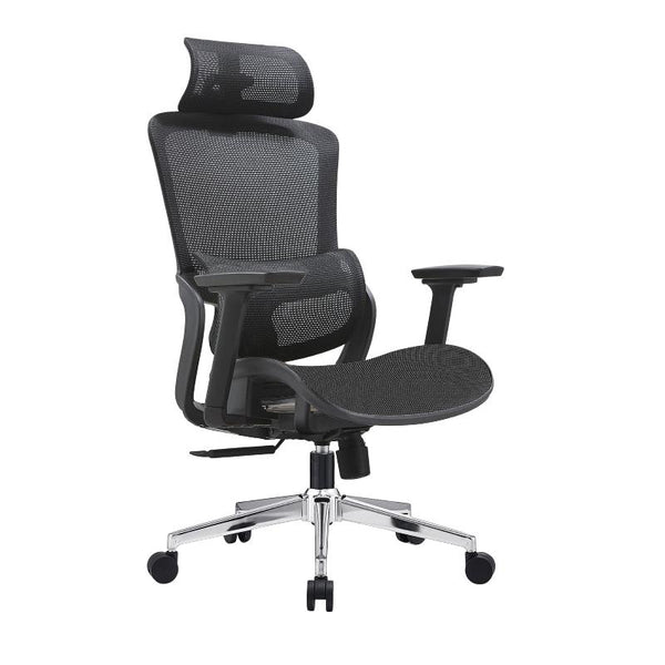 Elena High Back Full Mesh Ergonomic Office Chair In Black Office Chairs