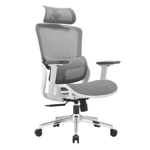 Elena High Back Full Mesh Ergonomic Office Chair In Grey Office Chairs