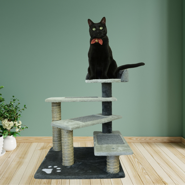Petwiz Multi Level Pawpal Scratching Post Cat Tree Furniture & Scratchers