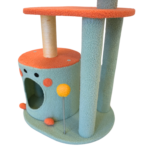 Petwiz 85Cm Vivid Cat Tree Scratching Post Pole Furniture & Scratchers
