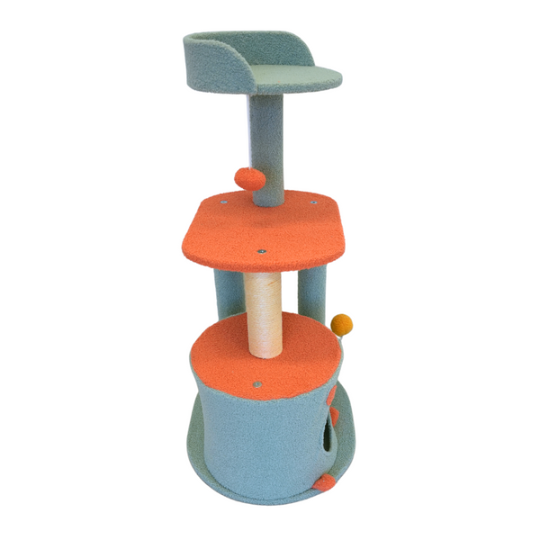 Petwiz 85Cm Vivid Cat Tree Scratching Post Pole Furniture & Scratchers