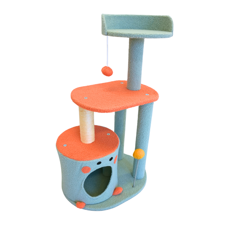 Petwiz 85Cm Vivid Cat Tree Scratching Post Pole Furniture & Scratchers