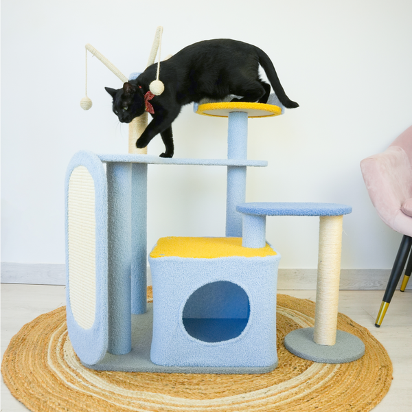 Petwiz Kitykat Playland Cat Tree Scratching Post Pole Furniture & Scratchers
