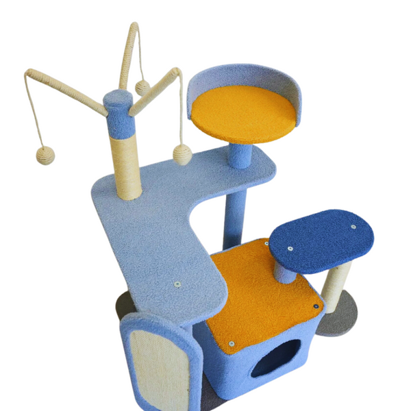 Petwiz Kitykat Playland Cat Tree Scratching Post Pole Furniture & Scratchers