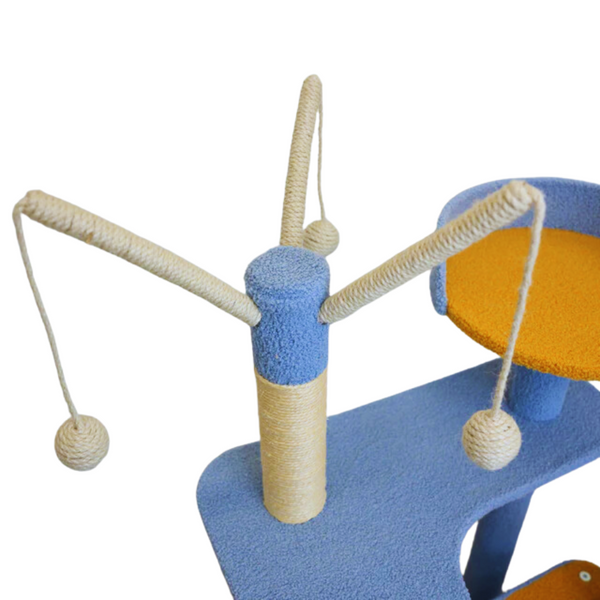 Petwiz Kitykat Playland Cat Tree Scratching Post Pole Furniture & Scratchers