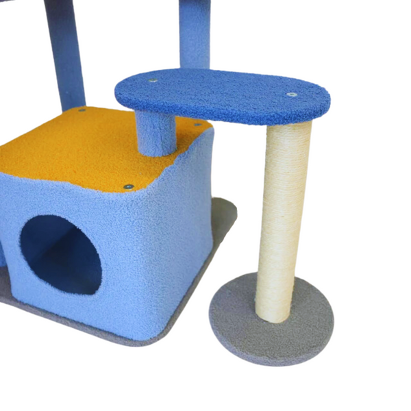 Petwiz Kitykat Playland Cat Tree Scratching Post Pole Furniture & Scratchers