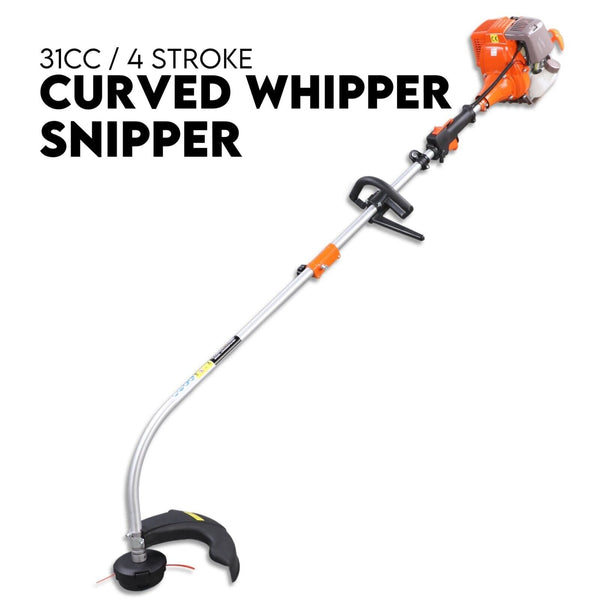 4 Stroke Curved Split Shaft Line Trimmer Garden Lawn Whipper Snipper String Trimmers
