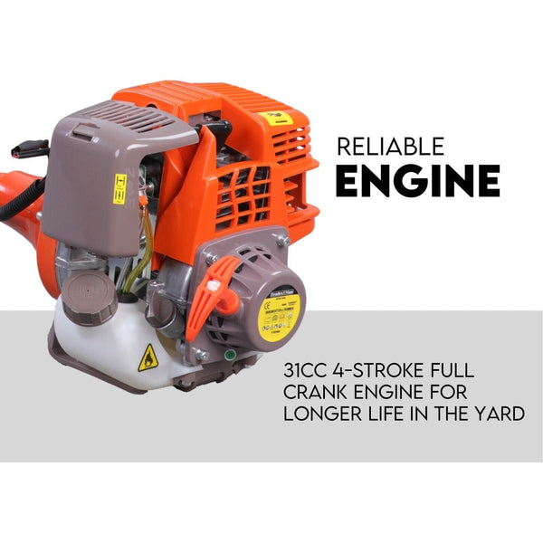 4 Stroke Curved Split Shaft Line Trimmer Garden Lawn Whipper Snipper String Trimmers