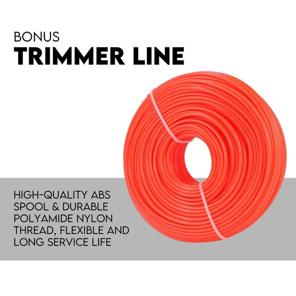 4 Stroke Curved Split Shaft Line Trimmer Garden Lawn Whipper Snipper String Trimmers