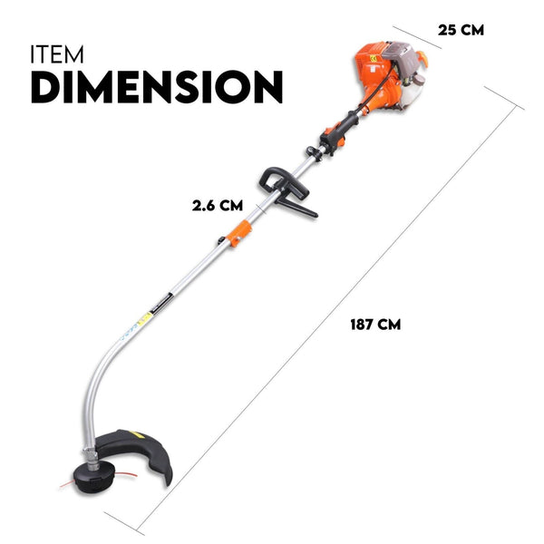 4 Stroke Curved Split Shaft Line Trimmer Garden Lawn Whipper Snipper String Trimmers