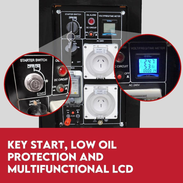 Kingtech 8.4Kw Max 6Kw Rated Diesel Generator Single Phase Generators