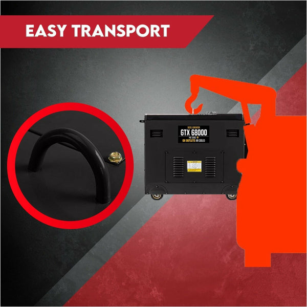 Diesel Generator Single Phase 8.4Kw Rated 6Kw 13Hp Portable Generators