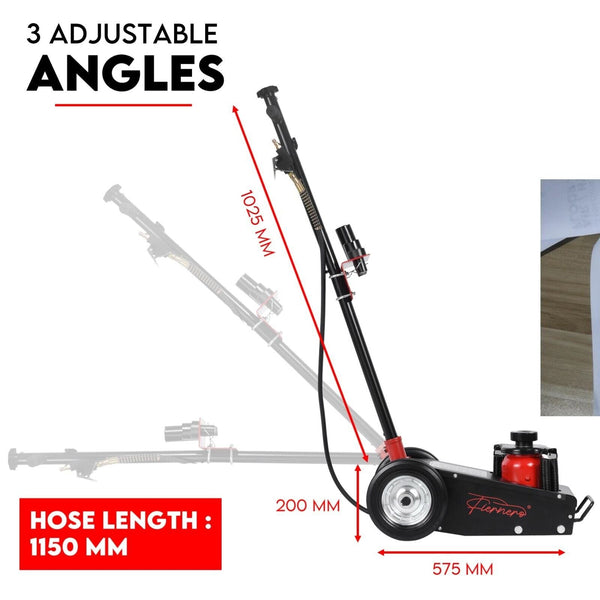 Low Profile 22 Ton Air Hydraulic Trolley Jack Floor Garage Truck Service Jacks & Jack Stands