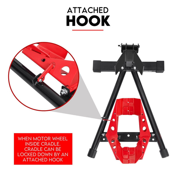 Fiernero Heavy Duty Motorcycle Motorbike Stand Front Wheel Chock Trailer Transport Other Motorcycle Parts