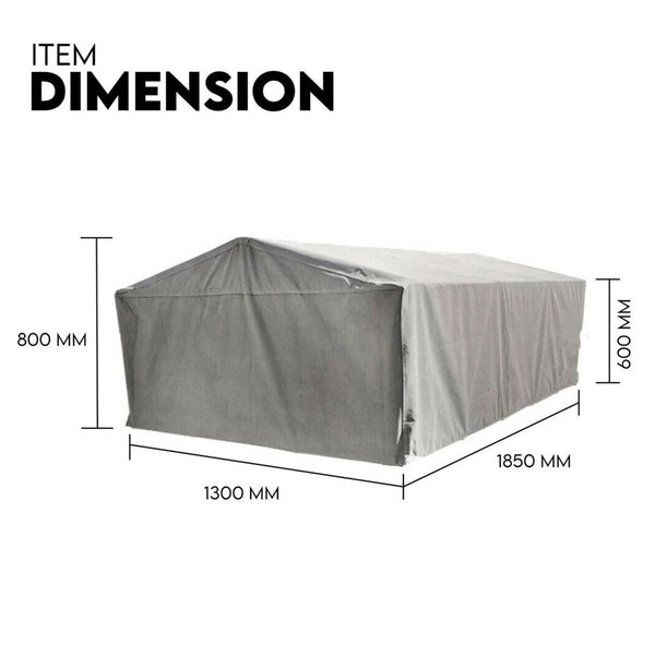 Tradesman 6X4 Trailer Cage Canvas Cover (600Mm) Heavy Duty Best Quality Waterproof Trailer Parts