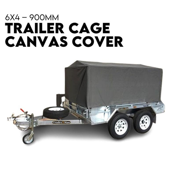 Tradesman 900Mm Trailer Cage Canvas Tarp Cover For 6X4 High Quality Universal 3 Foot Trailer Parts