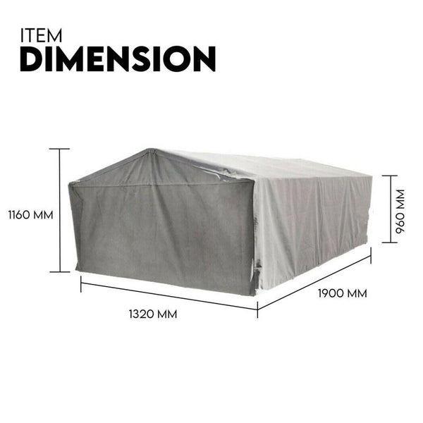 Tradesman 900Mm Trailer Cage Canvas Tarp Cover For 6X4 High Quality Universal 3 Foot Trailer Parts