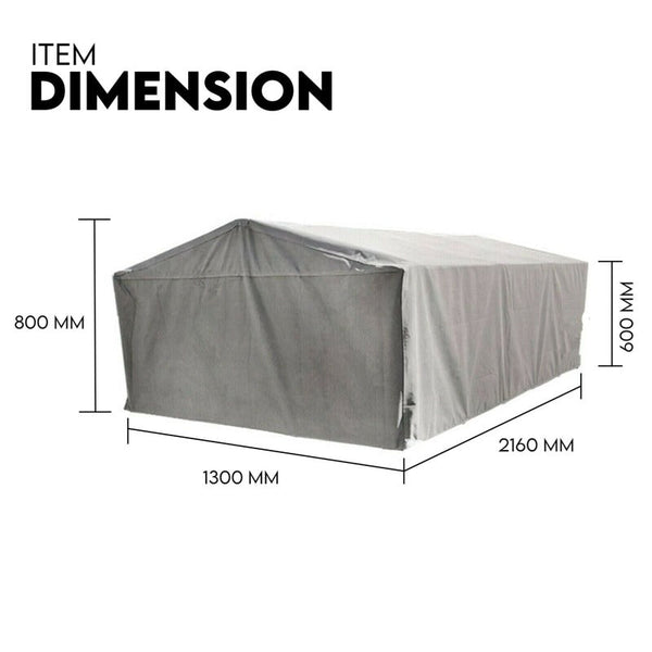 Tradesman Box Cage Trailer Cover Canvas Tarp For 7X4 Ft 600Mm High Trailer Parts