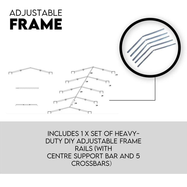 Tradesman 8X5 Box Trailer Cage Canvas Cover (900Mm) 3 Foot Thick Rip Resistant Waterproof Trailer Parts