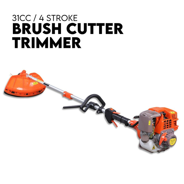 King Tech 4 Stroke Whipper Snipper Straight Shaft Line Trimmer 31Cc Pole Brush Cutter String Trimmers