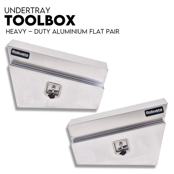 Under Tray Tool Box Underbody Pair Set 750Mm Aluminium Other Automotive Hand Tools