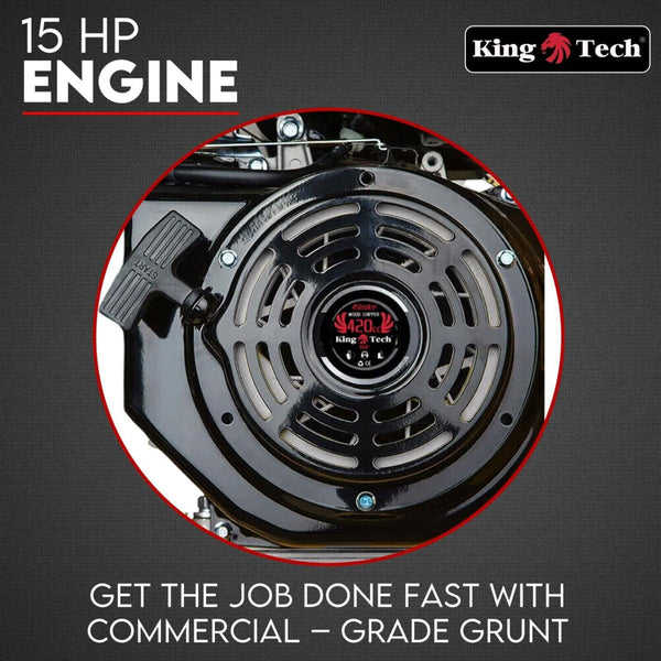 King Tech 15Hp Engine Wood Chipper Garden Mulcher Shredder Tree Branch Chippers Shredders Mulchers