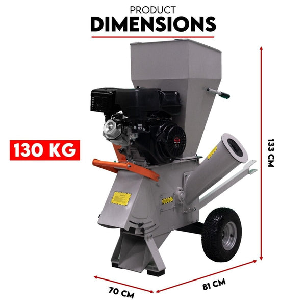 King Tech 15Hp Engine Wood Chipper Garden Mulcher Shredder Tree Branch Chippers Shredders Mulchers