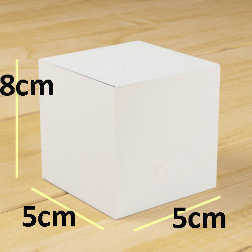 My Decorations 100 Pack White 5X5x8cm Square Cube Card For Occasions Gift Boxes