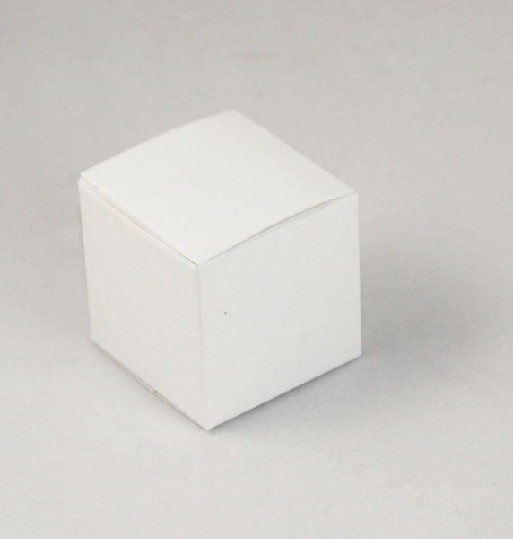 My Decorations 100 Pack White 5X5x8cm Square Cube Card For Occasions Gift Boxes