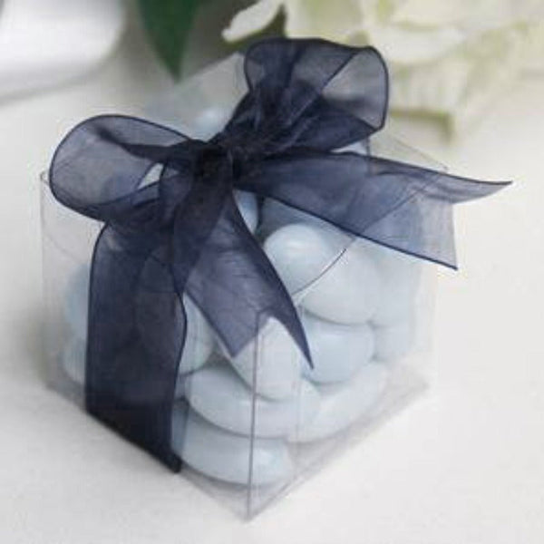 10 Pack Of 5Cm Clear Pvc Plastic Folding Packaging Small Rectangle/Square Boxes For Wedding Jewelry Gift Party Favor Model Candy Chocolate Soap Favour