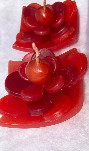 2 Red Lotus Floating Candles In Black Gift Box Set Birthday Xmas Valentine Mothers Day Present Seasonal Decorations